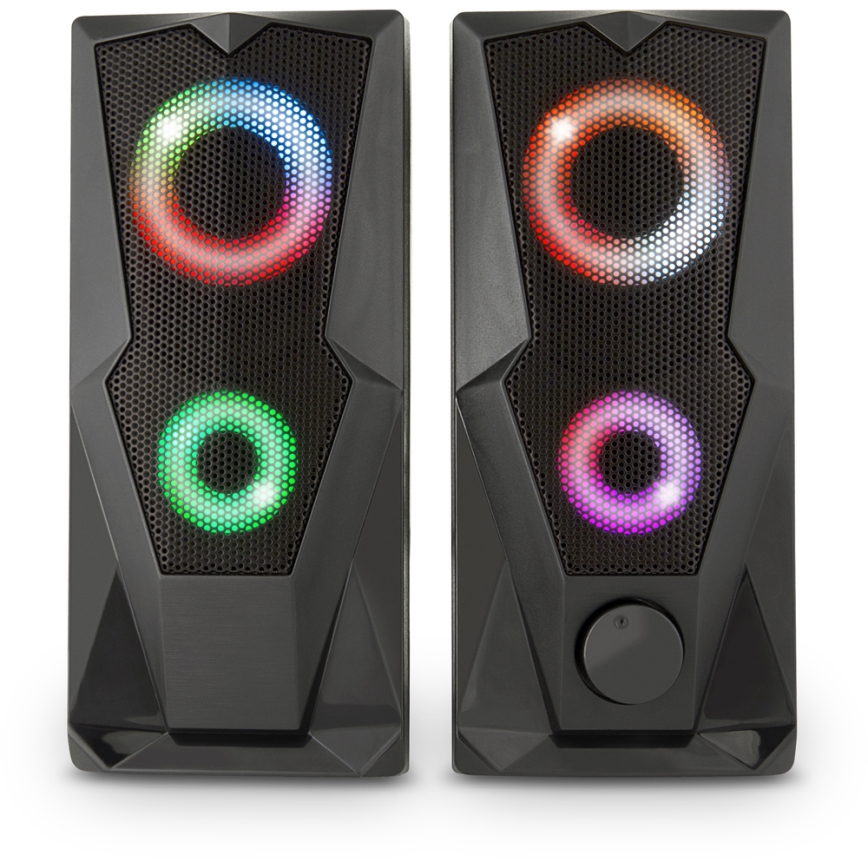 Yenkee - USB Speakers with RGB backlighting 6W/5V svart