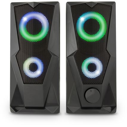 Yenkee - USB Speakers with RGB backlighting 6W/5V svart