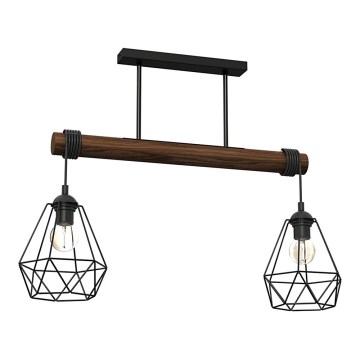 Ytmonterad ljuskrona ACERO 2xE27/60W/230V