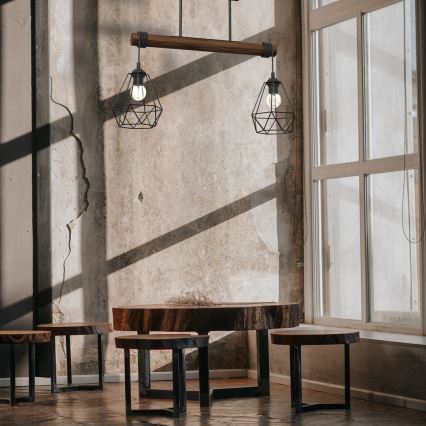 Ytmonterad ljuskrona ACERO 2xE27/60W/230V