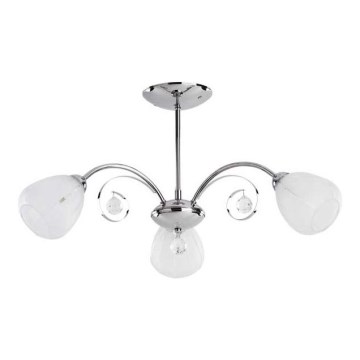 Ytmonterad ljuskrona APOLLO 3xE14/10W/230V skinande krom
