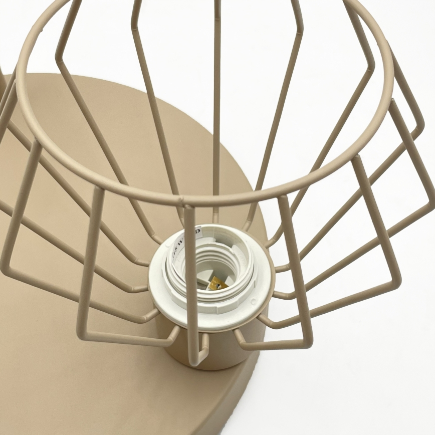 Ytmonterad ljuskrona AUDREY 3xE27/60W/230V beige