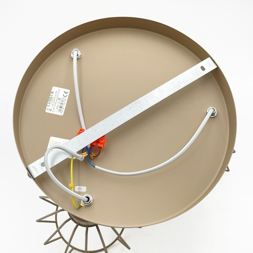 Ytmonterad ljuskrona AUDREY 3xE27/60W/230V beige