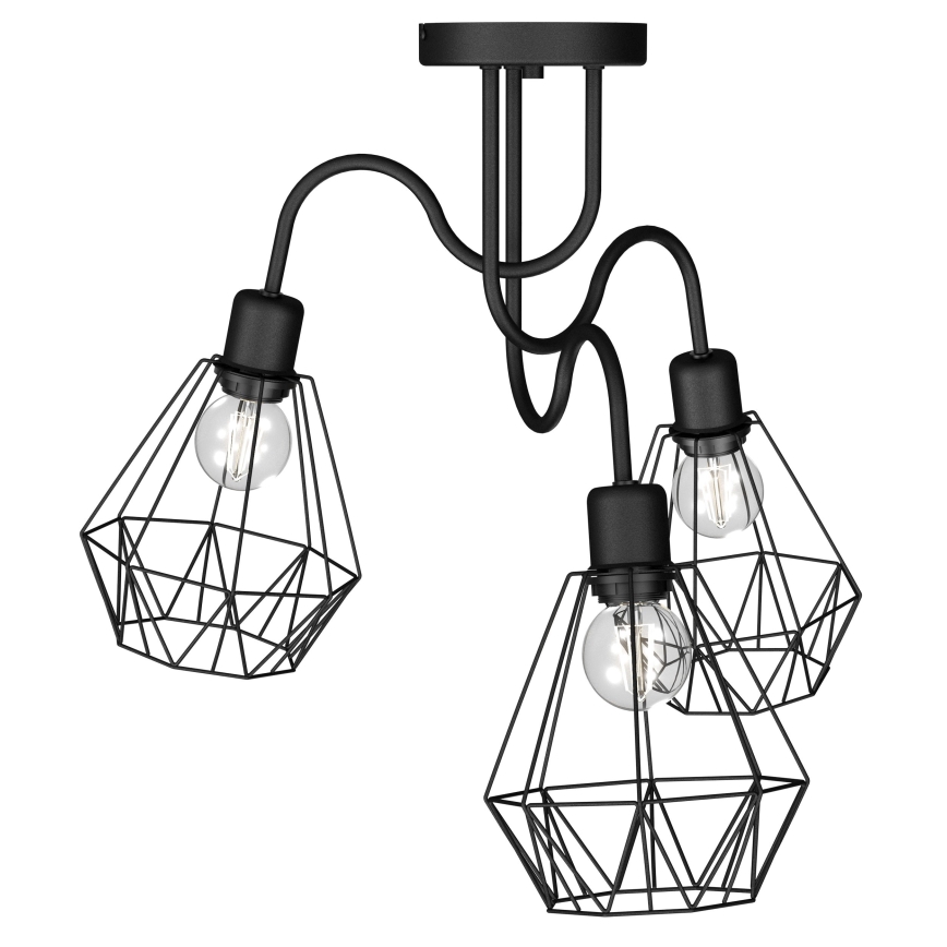 Ytmonterad ljuskrona BERGEN 3xE27/60W/230V