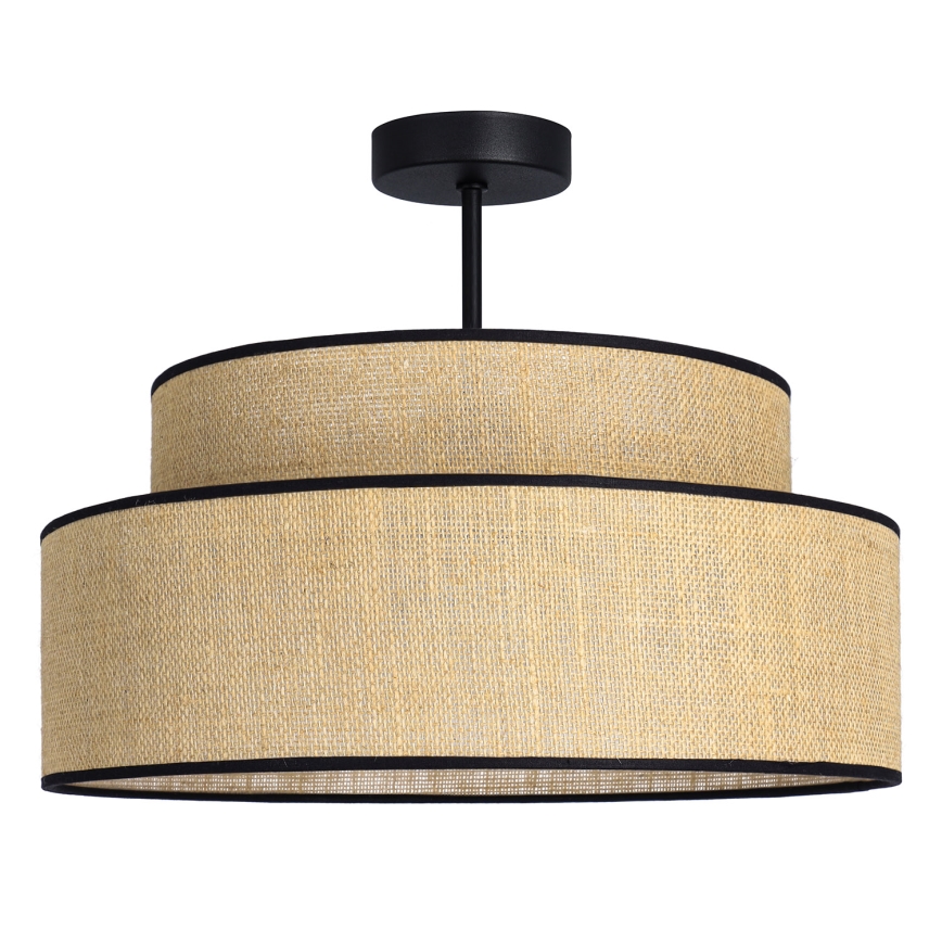 Ytmonterad ljuskrona BOHO 1xE27/60W/230V diameter 40 cm beige