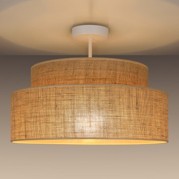 Ytmonterad ljuskrona BOHO 1xE27/60W/230V diameter 40 cm beige