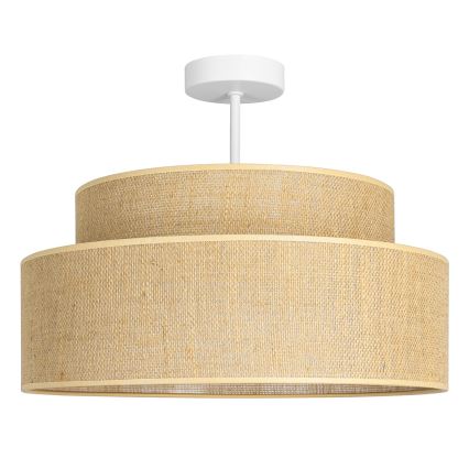 Ytmonterad ljuskrona BOHO 1xE27/60W/230V diameter 40 cm beige