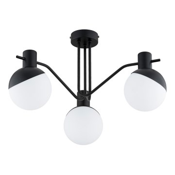 Ytmonterad ljuskrona ENIGMA 3xE14/10W/230V svart