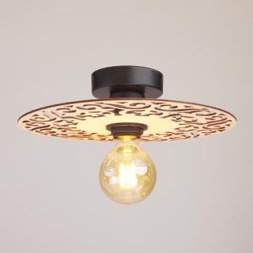 Ytmonterad ljuskrona FALCO 1xE27/60W/230V diameter 30 cm beige