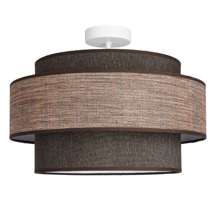 Ytmonterad ljuskrona GRACE 1xE27/60W/230V diameter 40 cm brun/beige