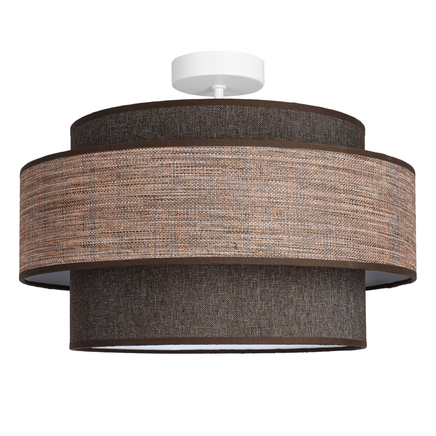 Ytmonterad ljuskrona GRACE 1xE27/60W/230V diameter 40 cm brun/beige