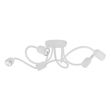 Ytmonterad ljuskrona GRACJAN 5xGU10/10W/230V