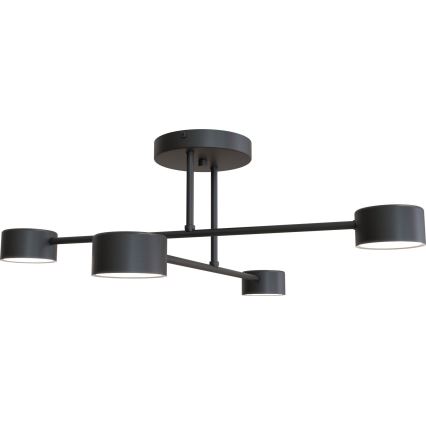 Ytmonterad ljuskrona HALO 4xGX53/10W/230V svart