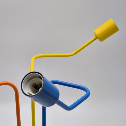 Ytmonterad ljuskrona MATYLDA 3xE27/60W/230V färgrik