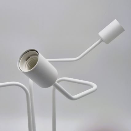 Ytmonterad ljuskrona MATYLDA 3xE27/60W/230V vit