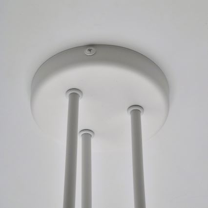 Ytmonterad ljuskrona MATYLDA 3xE27/60W/230V vit