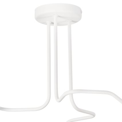 Ytmonterad ljuskrona MATYLDA 3xE27/60W/230V vit