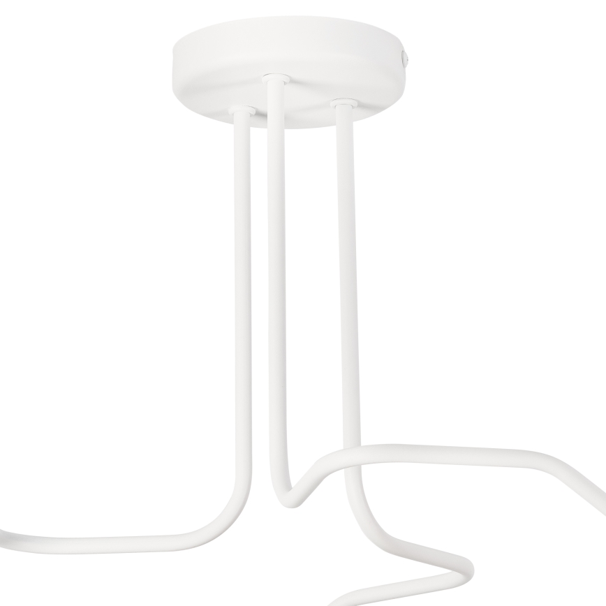 Ytmonterad ljuskrona MATYLDA 3xE27/60W/230V vit