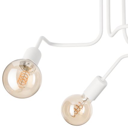 Ytmonterad ljuskrona MATYLDA 3xE27/60W/230V vit