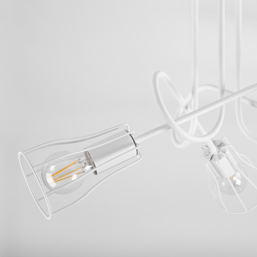 Ytmonterad ljuskrona OXFORD 3xE27/15W/230V vit