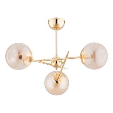 Ytmonterad ljuskrona PRIMERY 3xE14/10W/230V guld