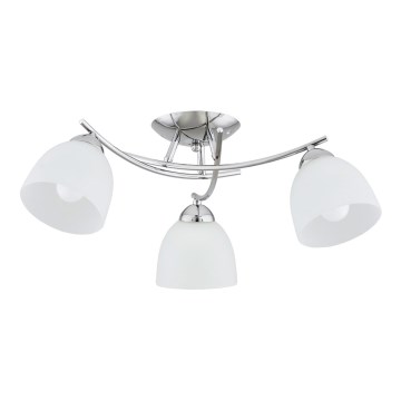 Ytmonterad ljuskrona SEVA 3xE27/15W/230V skinande krom