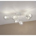 Ytmonterad takkrona MALENA 6xE14/5W/230V vit/klar