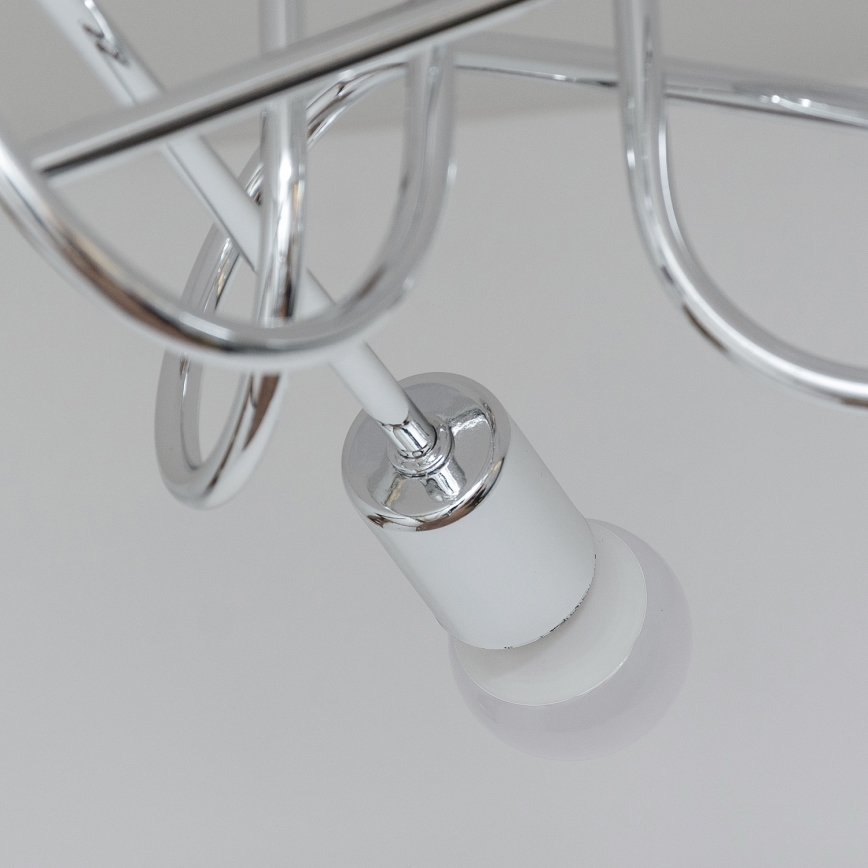 Ytmonterad takkrona OXFORD 3xE27/15W/230V polerad krom