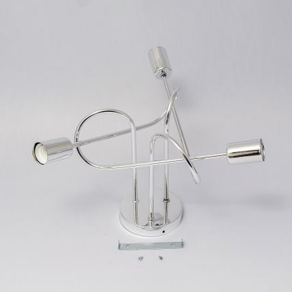 Ytmonterad takkrona OXFORD 3xE27/15W/230V polerad krom