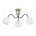 Ytmonterad taklampa ARIEL 3xE27/15W/230V guld/svart