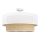 Ytmonterad taklampa BORHO 1xE27/60W/230V Ø 50 cm vit/jute