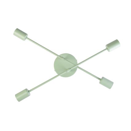 Ytmonterad taklampa CAMBRIDGE 4xE27/15W/230V grön