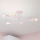 Ytmonterad taklampa CAMBRIDGE 6xE27/15W/230V rosa