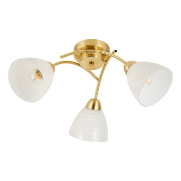 Ytmonterad taklampa CLARA 3xE27/15W/230V, guld