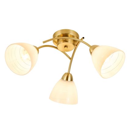 Ytmonterad taklampa CLARA 3xE27/15W/230V, guld