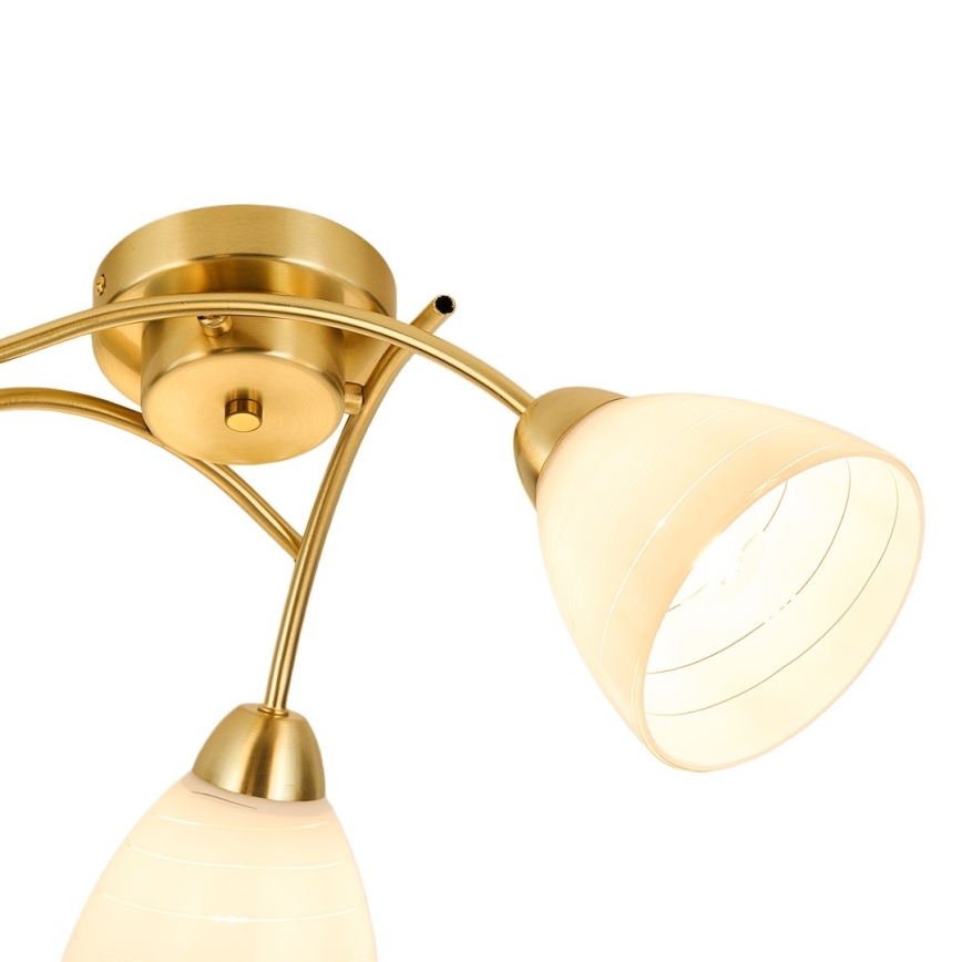 Ytmonterad taklampa CLARA 3xE27/15W/230V, guld
