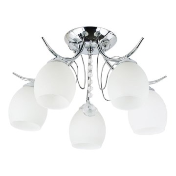 Ytmonterad taklampa ELLA 5xE27/15W/230V blank krom