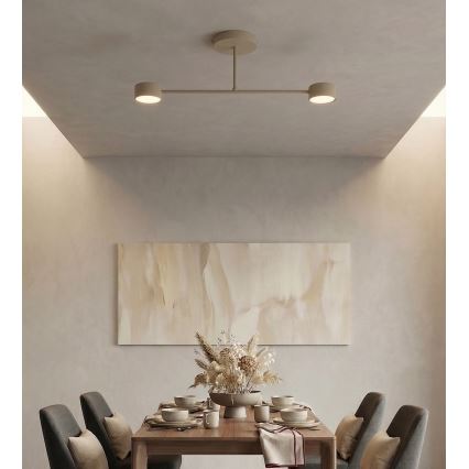 Ytmonterad taklampa HALO 2xGX53/10W/230V beige