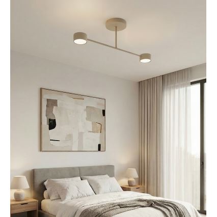 Ytmonterad taklampa HALO 2xGX53/10W/230V beige