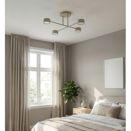Ytmonterad taklampa HALO 4xGX53/10W/230V beige