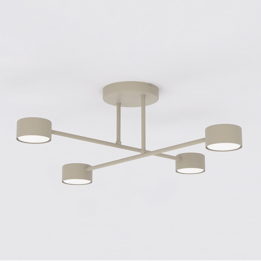 Ytmonterad taklampa HALO 4xGX53/10W/230V beige