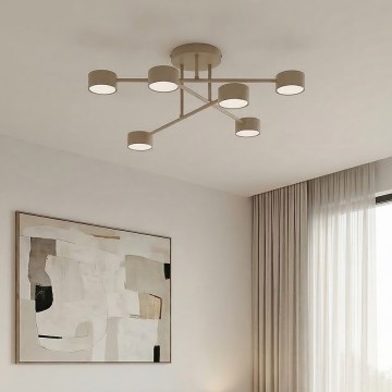 Ytmonterad taklampa HALO 6xGX53/10W/230V beige