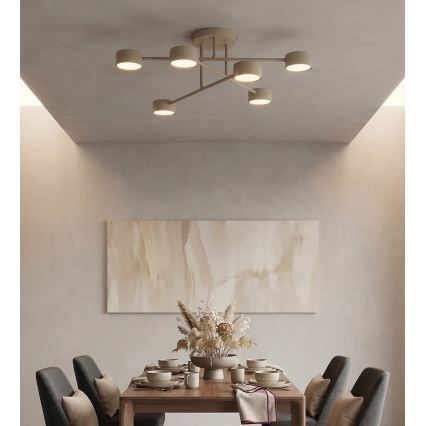 Ytmonterad taklampa HALO 6xGX53/10W/230V beige