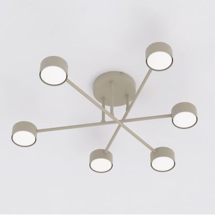 Ytmonterad taklampa HALO 6xGX53/10W/230V beige