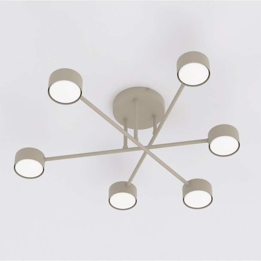Ytmonterad taklampa HALO 6xGX53/10W/230V beige