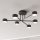 Ytmonterad taklampa HALO 6xGX53/10W/230V svart