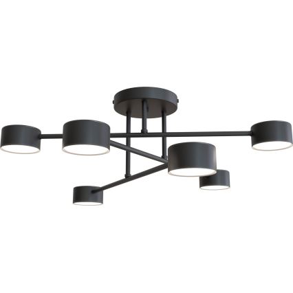 Ytmonterad taklampa HALO 6xGX53/10W/230V svart