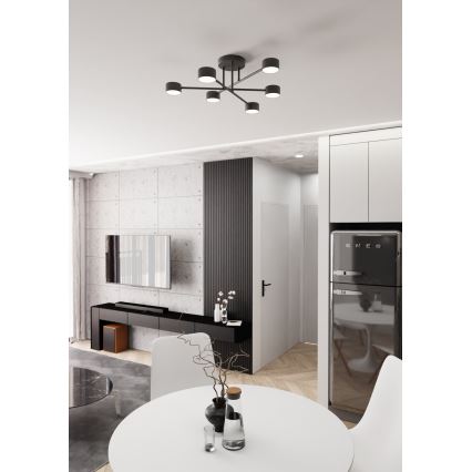 Ytmonterad taklampa HALO 6xGX53/10W/230V svart