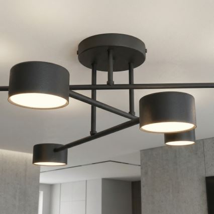 Ytmonterad taklampa HALO 6xGX53/10W/230V svart
