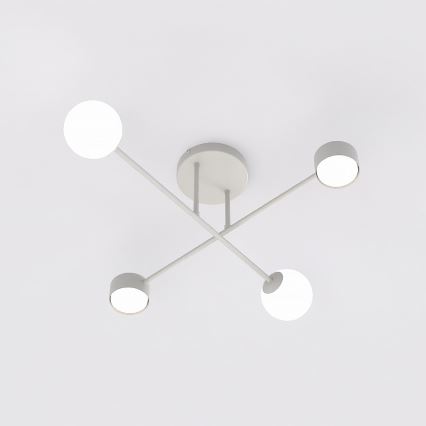 Ytmonterad taklampa HOLON 2xG9/8W/230V + 2xGX53/12W grå